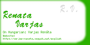 renata varjas business card